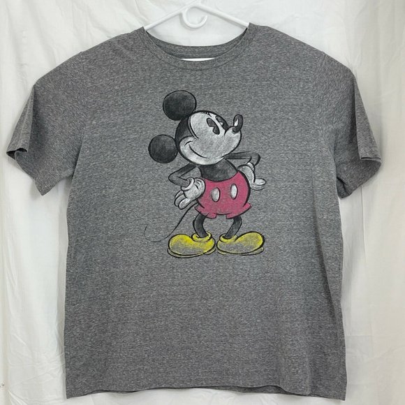 Disney Mickey Mouse Retro Graphic Tee Unisex 2XL Gray - Picture 1 of 5